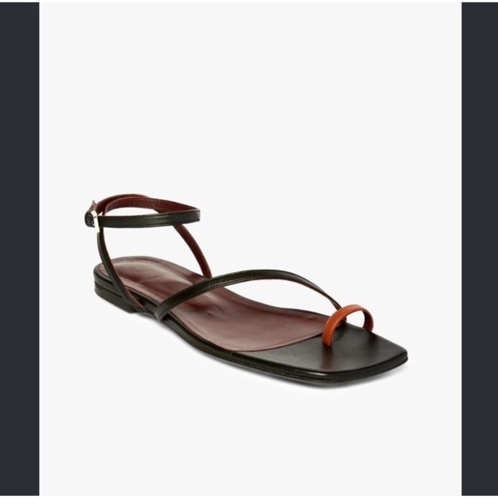Staud Leather Gladiator Style Sandals Strappy Ankle Strap Multicolor 37/7
